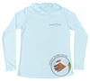 Whale Shark Performance Hoodie (Women - Water Camo / Arctic Blue)