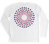 Sea Turtle Mandala Red White and Blue Sun Shirt