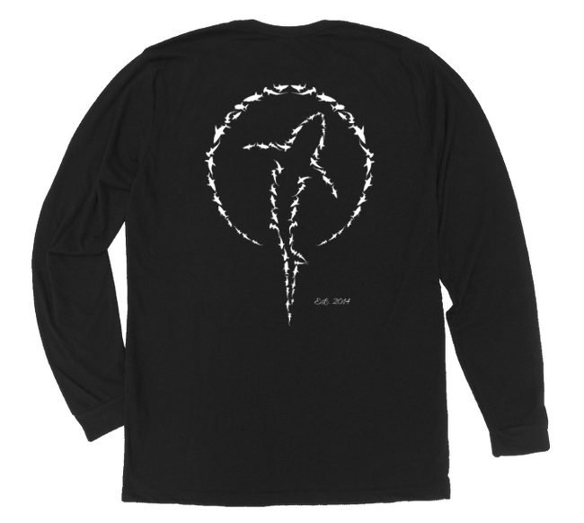 【KNOW WAVE】 NO SOAP RADIO SQUARE ART LONG-SLEEVE / Black shark-zen-anniversary-collage-