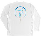 Shark Zen Men's Long Sleeve UV Beachscape White Swim Shirt