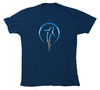 Shark Zen Beachscape Navy T-Shirt Front