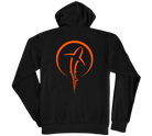 Shark Zen Pullover Hoodie Black and Orange