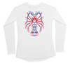 Spiny Lobster Red White and Blue Womens Swim Shirt