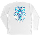 Men's Long Sleeve UV Water Camouflage Thresher Shark Swim Shirt