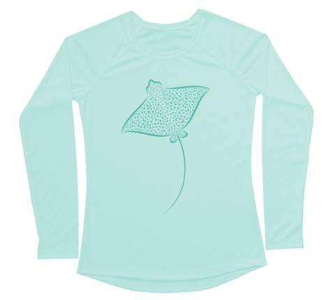 Spotted Eagle Ray Performance Build-A-Shirt (Women - Front / SG)