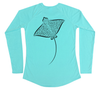 Spotted Eagle Ray Performance Build-A-Shirt (Women - Back / WB)