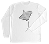 Spotted Eagle Ray Performance Build-A-Shirt (Front / WH)