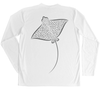 Spotted Eagle Ray Performance Build-A-Shirt (Back / WH)