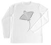 Spotted Eagle Ray Performance Build-A-Shirt (Front / WH)