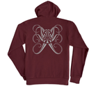 Octopus Pullover Hoodie Maroon