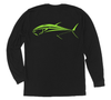 Bluefin Tuna Long Sleeve T-Shirt Build-A-Shirt (Back / BL)