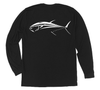 Bluefin Tuna Long Sleeve T-Shirt Build-A-Shirt (Back / BL)