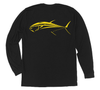 Bluefin Tuna Long Sleeve T-Shirt Build-A-Shirt (Back / BL)