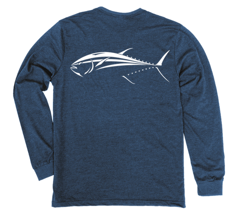 Bluefin Tuna Long Sleeve T-Shirt Build-A-Shirt (Back / NH)