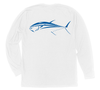 Bluefin Tuna Long Sleeve T-Shirt Build-A-Shirt (Back / WH)