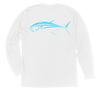 Bluefin Tuna Long Sleeve T-Shirt Build-A-Shirt (Back / WH)