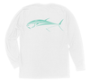 Bluefin Tuna Long Sleeve T-Shirt Build-A-Shirt (Back / WH)