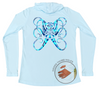 Womens Long Sleeve Water Camouflage Octopus UV Hoodie