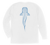 Whale Shark Long Sleeve T-Shirt Build-A-Shirt (Back / WH)