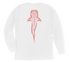 Whale Shark Long Sleeve T-Shirt Build-A-Shirt (Back / WH)