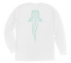 Whale Shark Long Sleeve T-Shirt Build-A-Shirt (Back / WH)