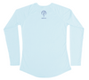 Shark Zen Performance Shirt (Front / Women - American Flag / Arctic Blue)