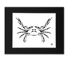 Blue Crab Black and White Art Print, designed by artist Billy Walsh