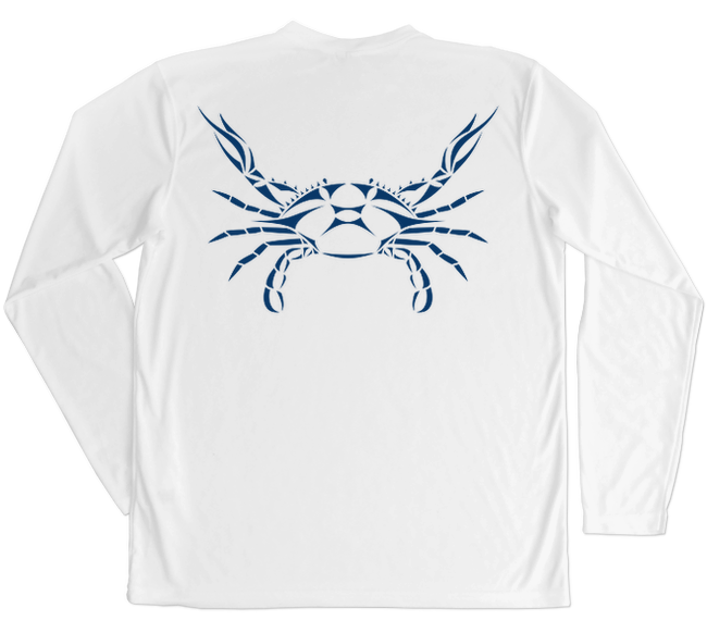 Blue Crab Performance Build-A-Shirt (Back / WH)