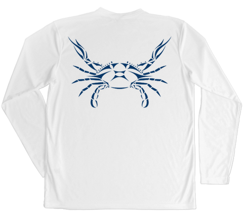 Blue Crab Performance Build-A-Shirt (Back / WH)