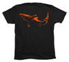 Great White Shark T-Shirt [Back - BL / OR]