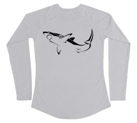 Great White Shark Performance Build-A-Shirt (Women - Back / PG)