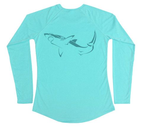 Great White Shark Performance Build-A-Shirt (Women - Back / WB)