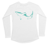Great White Shark Performance Build-A-Shirt (Women - Back / WH)