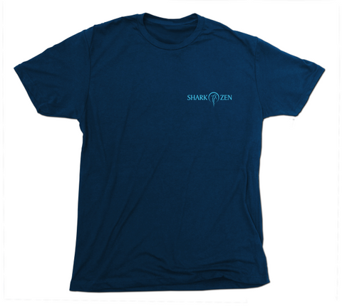 Hammerhead Shark T Shirt - Mens Sea Life Conservation T-Shirt - Blue Panda