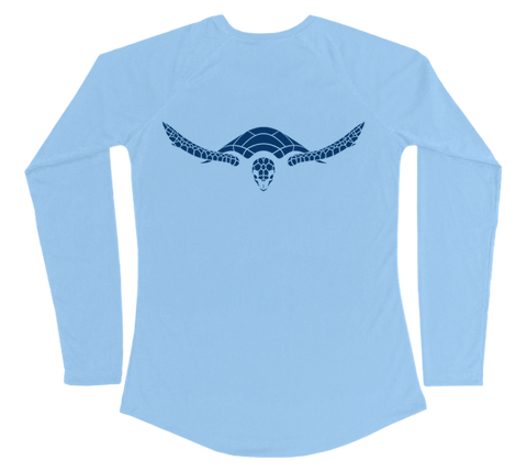 Hawksbill Sea Turtle Performance Build-A-Shirt (Women - Back / CB)