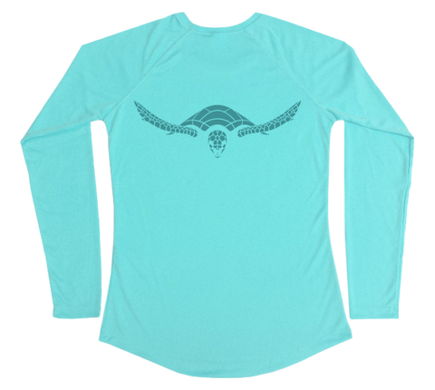 Hawksbill Sea Turtle Performance Build-A-Shirt (Women - Back / WB)