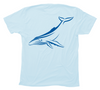 Humpback Whale T-Shirt [Back / Light Blue]
