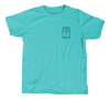 Hammerhead Shark Kids T-Shirt - Aqua Teal Shark Shirt - Front