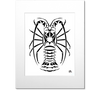 Spiny Lobster Art Print - White Mat