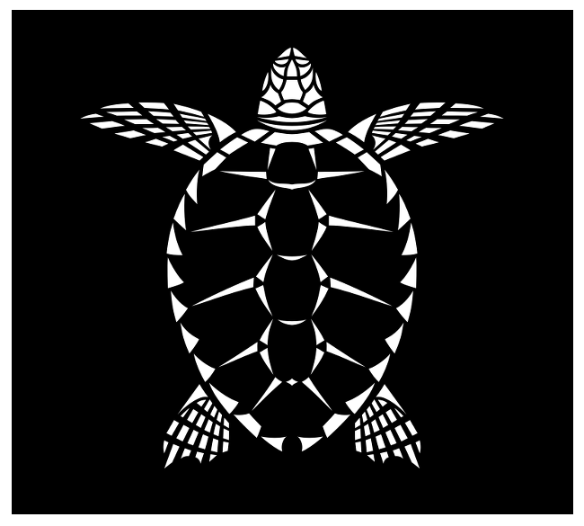 Sea Turtle Decal | Tribal Loggerhead Turtle Sticker – Shark Zen