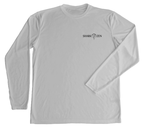 Mens Swim Shirt | Sea Turtle | Grey UV Protective Long Sleeve Medium / Pearl Gray