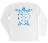 Men's Long Sleeve UV Water Camouflage Sea Turtle Swim Shirt