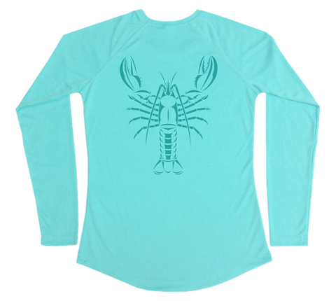 Maine Lobster Women's Sun Shirt - Atlantic Lobster Swim Shirt