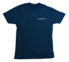 Great White Shark T-Shirt [American Flag / Navy Blue]