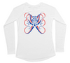 Octopus Red White and Blue Womens Swim Shirt