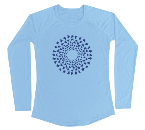 Sea Turtle Mandala Performance Build-A-Shirt (Women - Front / CB)