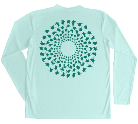 Sea Turtle Mandala Performance Build-A-Shirt (Back / SG)