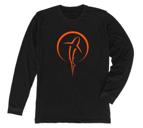 Shark Zen Long Sleeve T-Shirt [Front - BL / OR]
