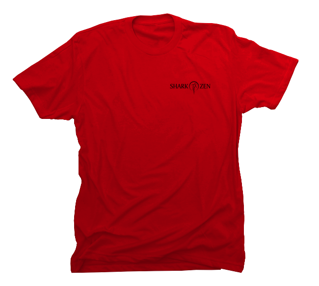 Limited Edition Shark Zen Symbol Shirt Red- Front