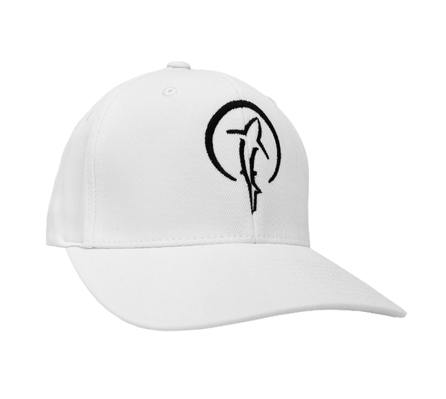 Shark Hat | White Shark Zen Flexfit Closed Cap S / M (6 3/4 - 7 1/4) / White